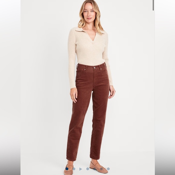 {Old Navy} High-Waisted OG Straight Corduroy Ankle Pants, BRAND NEW - Picture 3 of 8